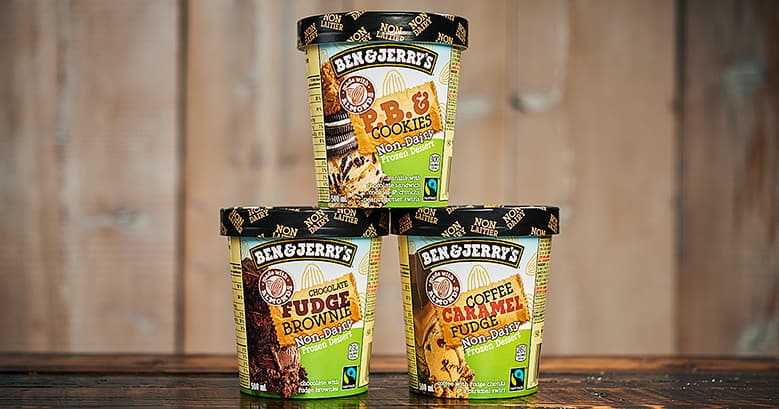 Three Non-Dairy Pints of Ben & Jerry's